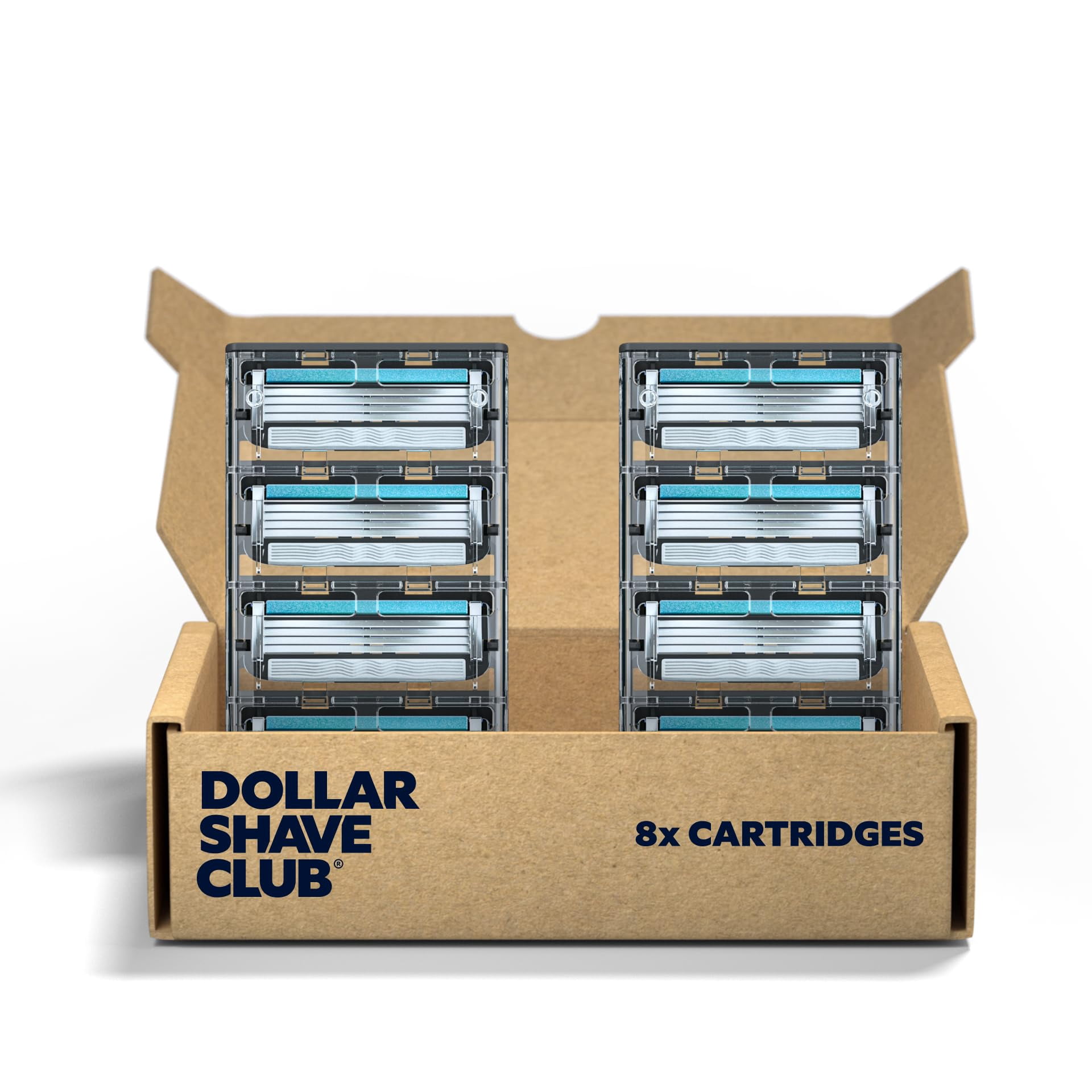 Dollar Shave Club 4-Blade Razor Refill Cartridges, 8 Count