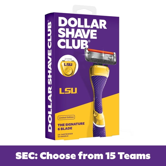 Dollar Shave Club LSU 6-Blade Razor Starter Set