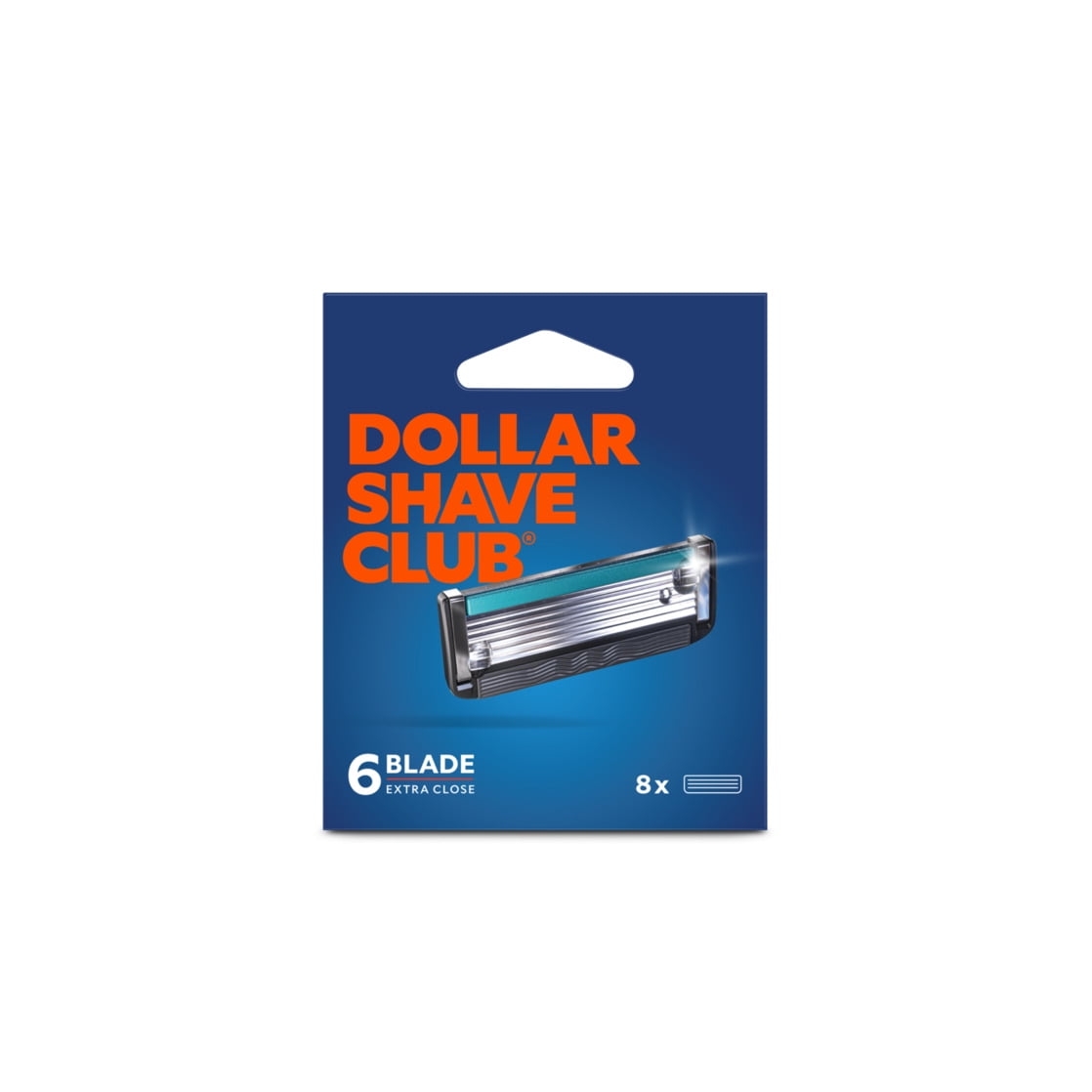 Dollar Shave Club Men's Razor 6-Blade Razor Blade Refills 8 Count