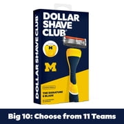 Dollar Shave Club Michigan Wolverines 6-Blade Starter Set 1 Handle, 2 x 6-Blade Razor Refills