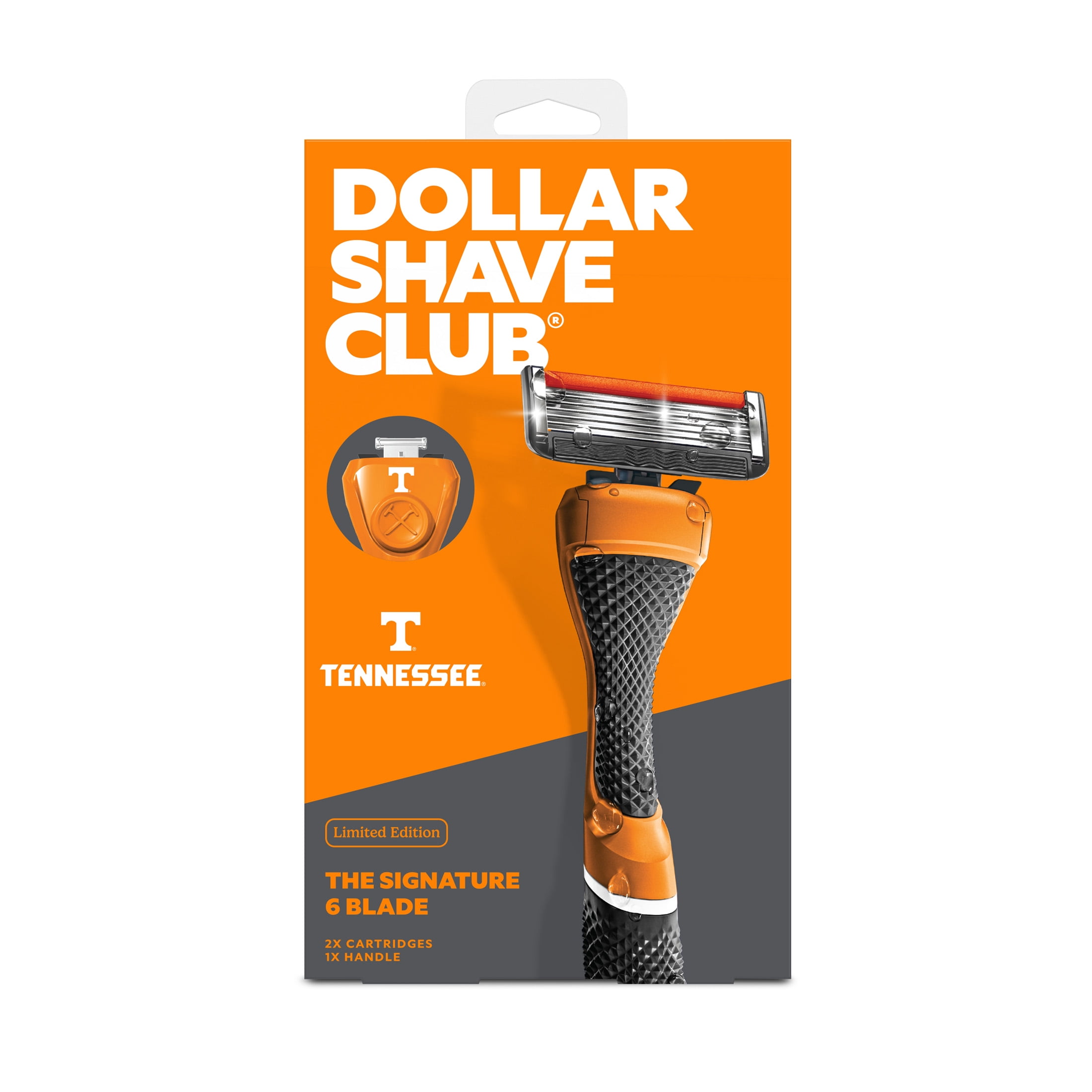 Dollar Shave Club Tennessee Volunteers 6-Blade Starter Set 1 Handle, 2 ...