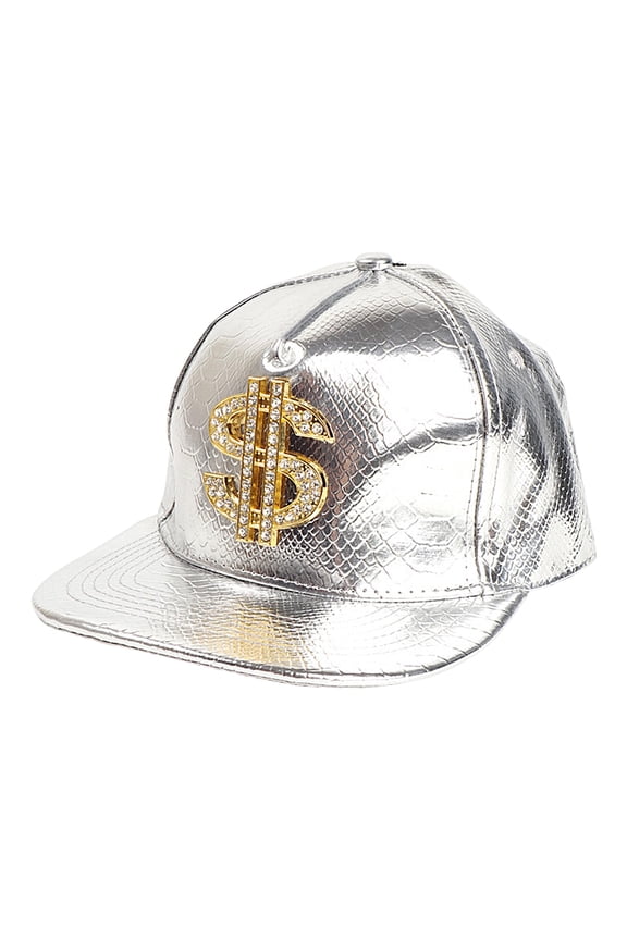 Dollar Sign Baseball Hat, Hip Hop Rapper Hat, Adjustable Rapper Headwear Baseball Hats with Dollar Sign, 80s 90s Fashionable Rock Hip Hop Baseballs Cap Hats Clothing Accessories, for Women Men Black