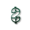 thumbnail image 1 of Dollar Sign Cookie Cutter- Fast Shipping - Sharp Edges - Exceptional Quality, 1 of 5