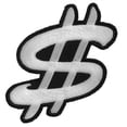 thumbnail image 1 of Dollar Sign Iron on Novelty Patch, 1 of 1