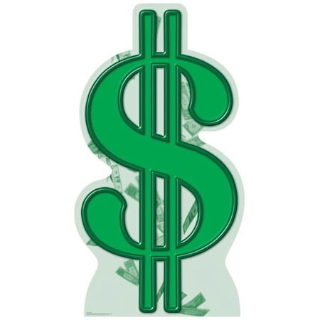 Dollar Sign Life-Size Cardboard Stand-Up
