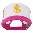 thumbnail image 1 of Dollar Sign Logo Embroidered Foam Mesh Back Cap - Hot Pink White OSFM, 1 of 5