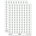 thumbnail image 1 of Dollar Sign Money Symbol Outline 200+ Round Stickers - White - Matte Finish - 0.50" Size, 1 of 3