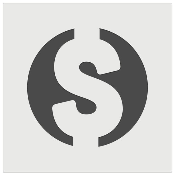 Dollar Sign Money in Circle DIY Cookie Wall Craft Stencil - 3.5 Inch