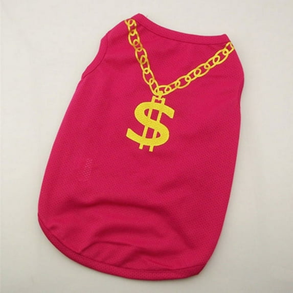 Dollar Sign Pet T-Shirt Summer Cool Small Puppy Cat Clothes