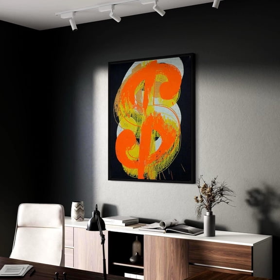 Dollar Sign Pop Modern Accent Portrait Decor Unframed Paper Print