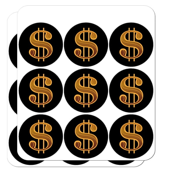 Dollar Sign Symbol 2" Planner Calendar Scrapbooking Crafting Opaque Stickers