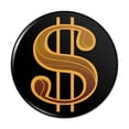 thumbnail image 1 of Dollar Sign Symbol Pinback Button Pin, 1 of 4