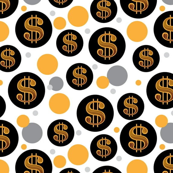 Dollar Sign Symbol Premium Gift Wrap Wrapping Paper Roll