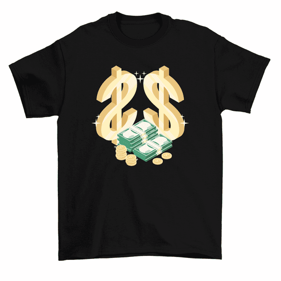 Dollar Signs Money Stacks Cash Hustler T-Shirt Men Women