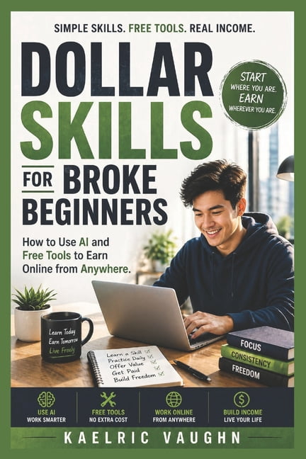 Dollar Skills for Broke Beginners: How to Use AI and Free Tools to Earn Online from Anywhere (No Experience Needed), (Paperback)
