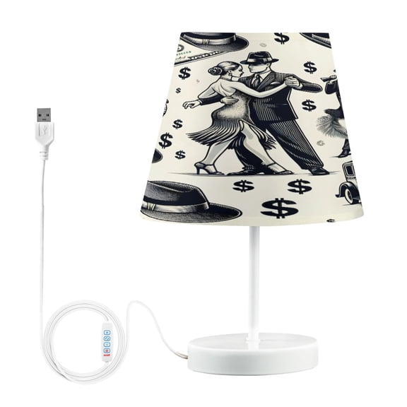Dollar Tango Fedora Hat Desk Lamp LED Table Nightstand Lamps with 3 Color Temperatures for Home Bedroom Living Room Decor 8x12