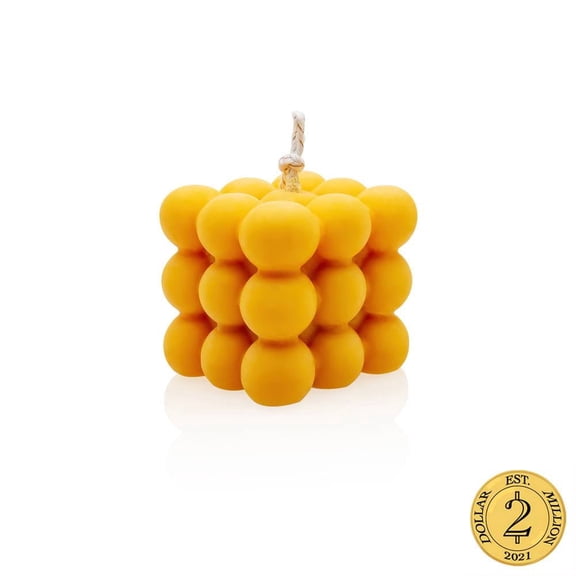 Dollar2Million Bubble Mold Candle, Just Peachy Scent 5.6oz