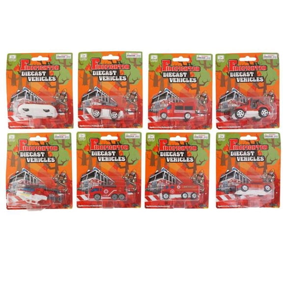 DollarDays Firefighter Diecast Vehicles - Assorted Color - Case of 48