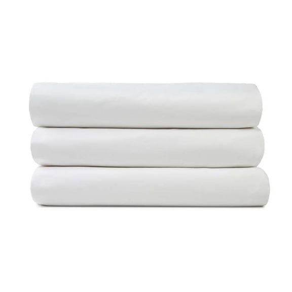 DollarDays 2379892 GT T200 Fitted Sheet, White - Dual King Size - Case of 24