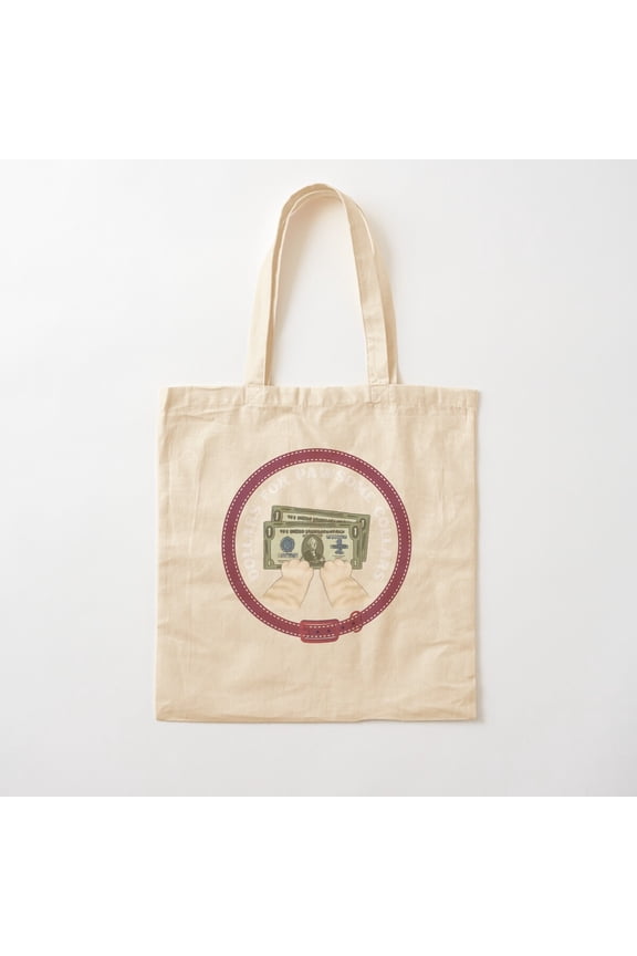 Dollars For Pawsome Collars Canvas Tote Bags, Reusable Shopping Bag