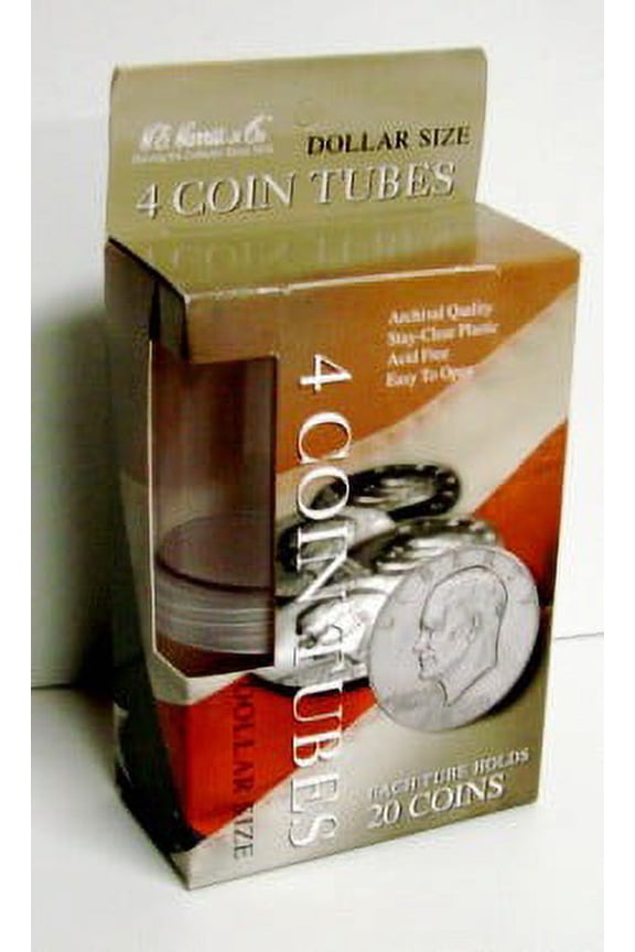Dollars Large Coin Tubes (4/bx)
