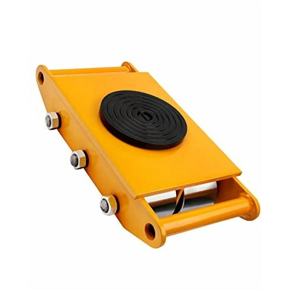 Dollate 8T 17600lbs Machine Skates Heavy Duty Machine Dolly Skate Machinery Moving Skate with 360 Rotation Cap & 6 Steel Wheels, Machinery Mover for Industrial Moving Equipment