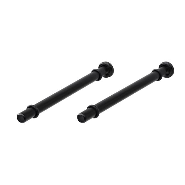Dolle Atlas 0.9 in. H X 0.5 in. W X 7.9 in. D Black Steel Shelf Bracket