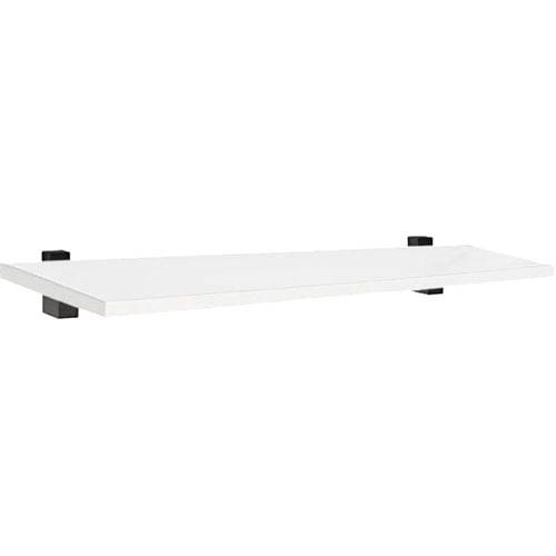 Dolle Shelving 24" x 8" Lite White Shelf Kit with Two Cuadro Brackets