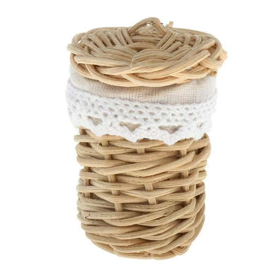 Dollhouse 1:12 Scale Hand Made Miniature Clothes Basket Laundry Basket Toy