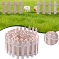 thumbnail image 1 of Dollhouse Accessories,Wooden Picket Fence, Decorative Garden Border, Diy Fairy Garden Ornament, Rustic Craft Mini Fence For Dollhouse, Terrarium, Bonsai, Micro Landscape,Indoor Outdoor Home Decor, 1 of 8