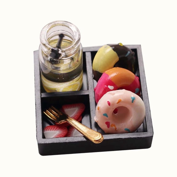Dollhouse Afternoon Tea Set Kitchen Accessories Set for Girls Children Holiday
