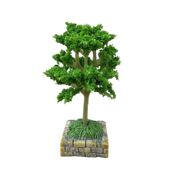Dollhouse Artificial Trees Set - Lightweight Miniature Model Trees,for Craft , Scenery & DIY Decor,Mini Faux Trees for Dollhouse, Model Railroad & Miniature Landscape, Realistic Design for Crafts(D)