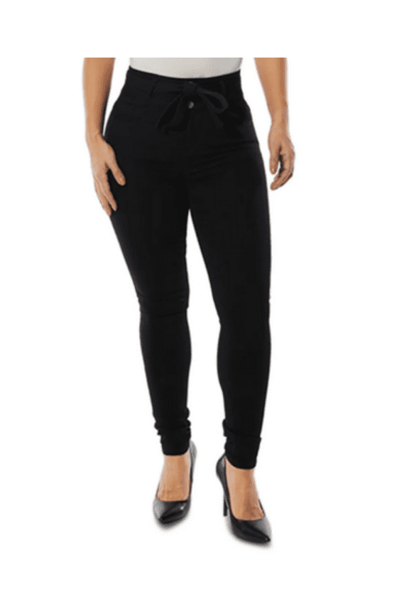 BLACK Girls Belted High Rise Skinny Jeans,3 Juniors, W25 L29