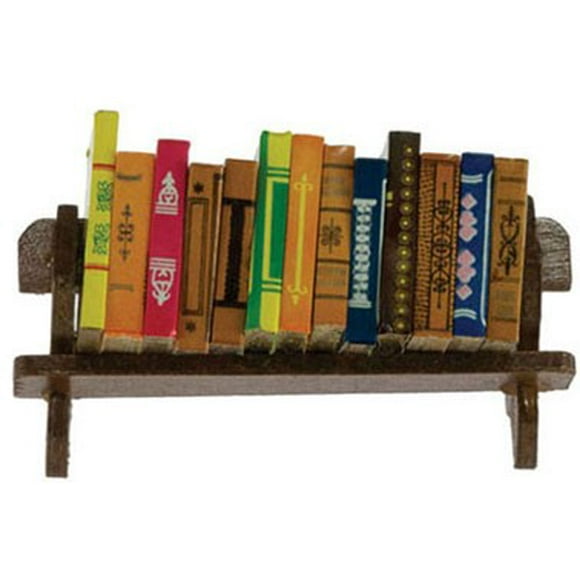 Dollhouse Books W/ Bookshelf