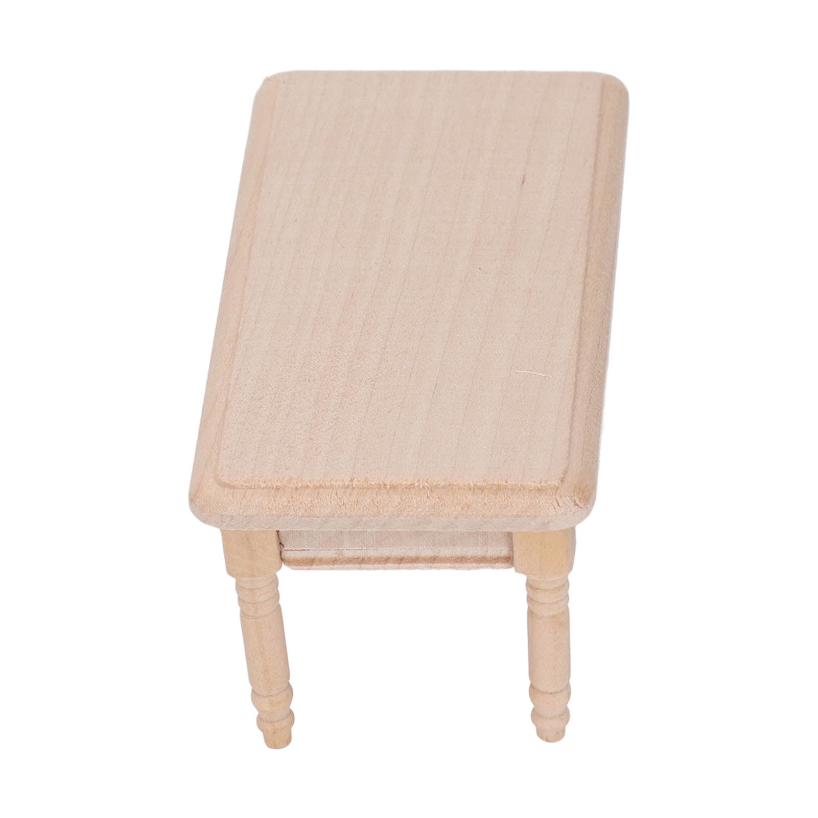 Dollhouse Dining Table, 112 Scale Simple Elegant Design Wood Miniature