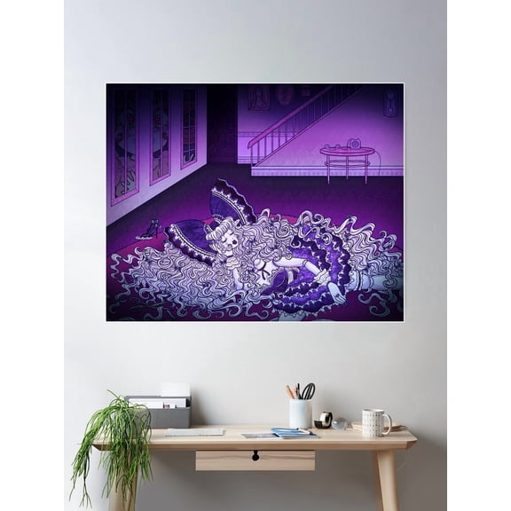 Dollhouse Dreams Poster Wall Art, Modern Wall Decor For Living Room Bedroom, 8x12 UNFRAMED