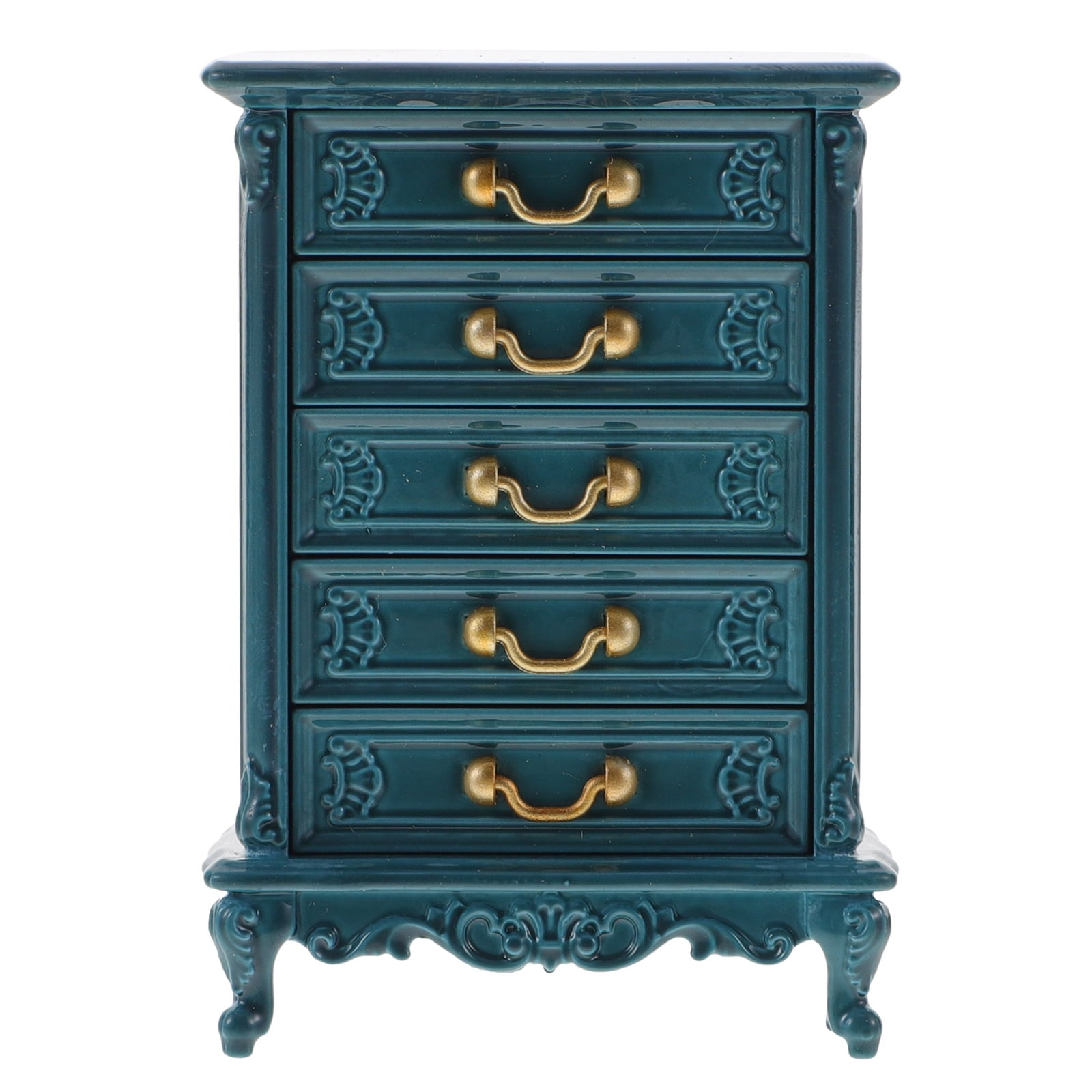 Dollhouse Furniture Cabinet 1:12 Scale Miniature Wooden Model ...
