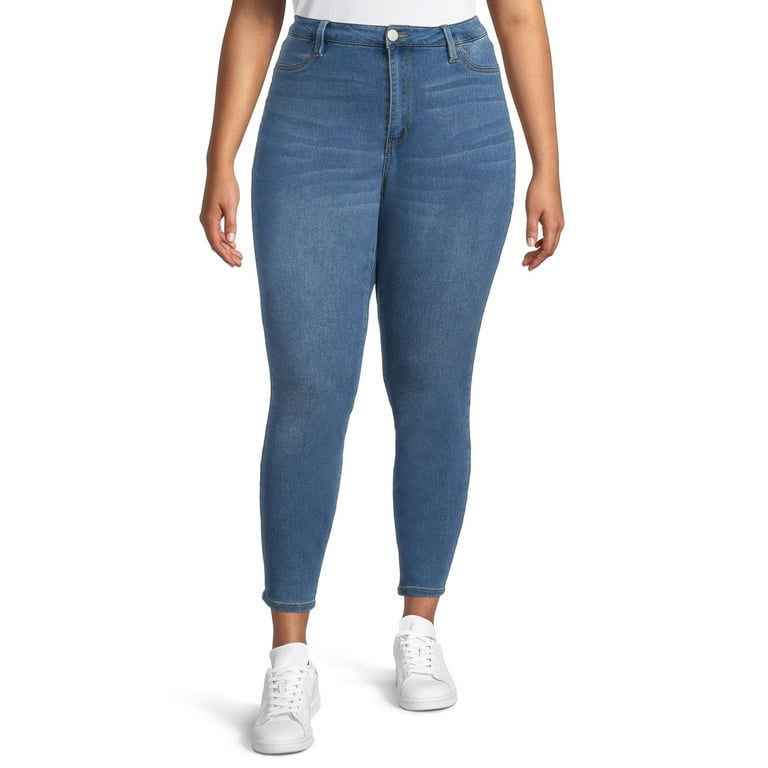 Dollhouse Juniors Plus Curvy Skinny Jeans Girl s Size 16W Blue