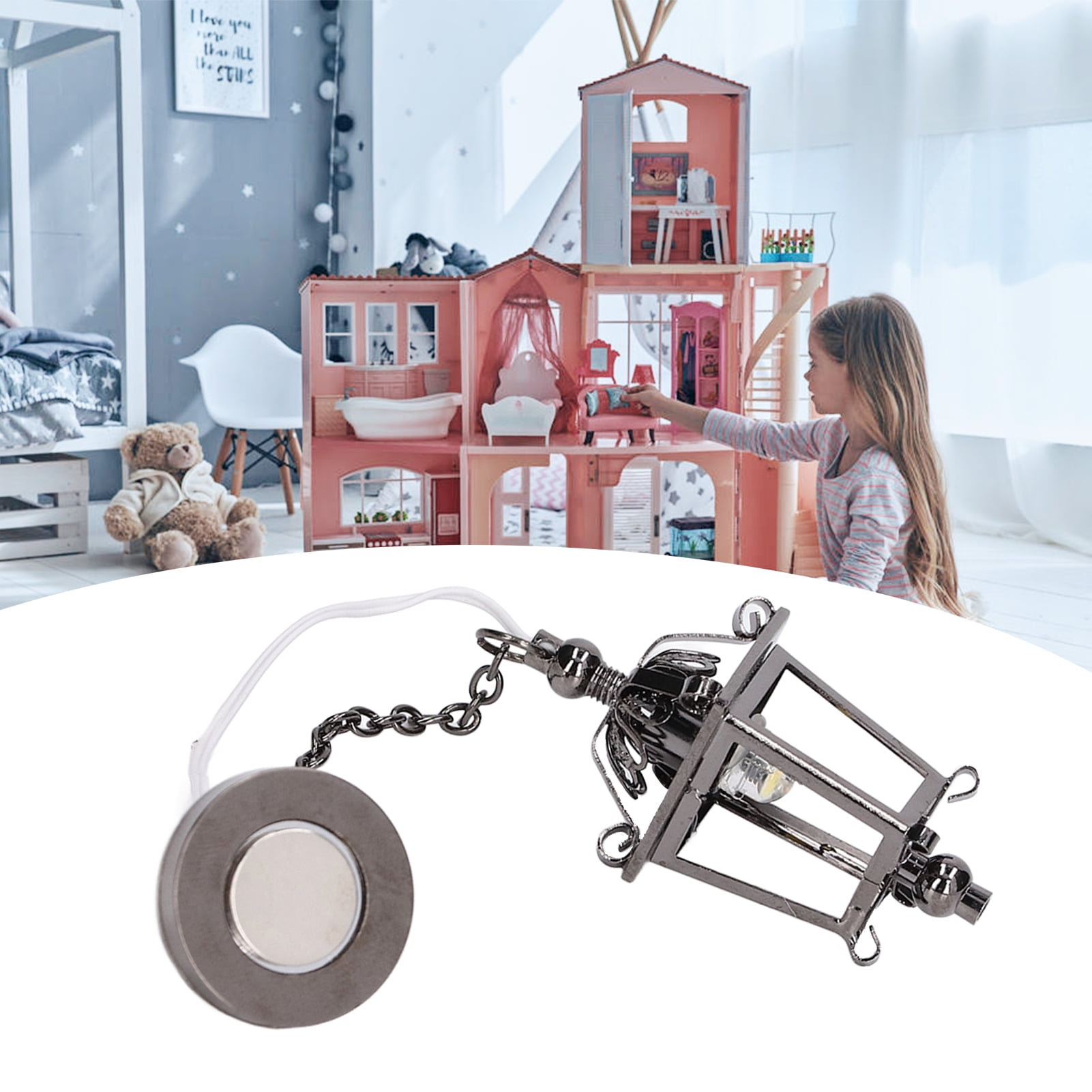 Dollhouse LED Chandelier, Battery Operated Dollhouse Chandelier Super