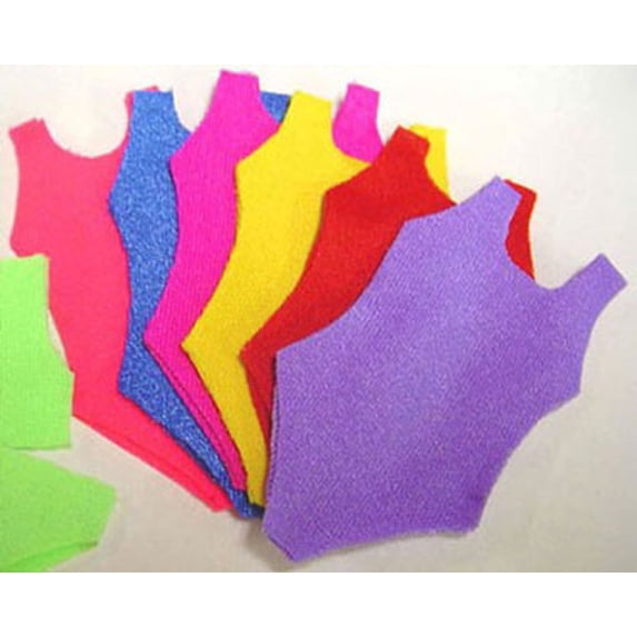 dollhouse miniature scale lady's swimsuit, assorted colors w/3-scale wallet ruler