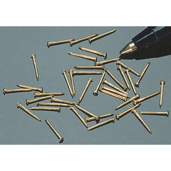 Dollhouse &Mh40183: 1/4 Brass Brads, Approx 100
