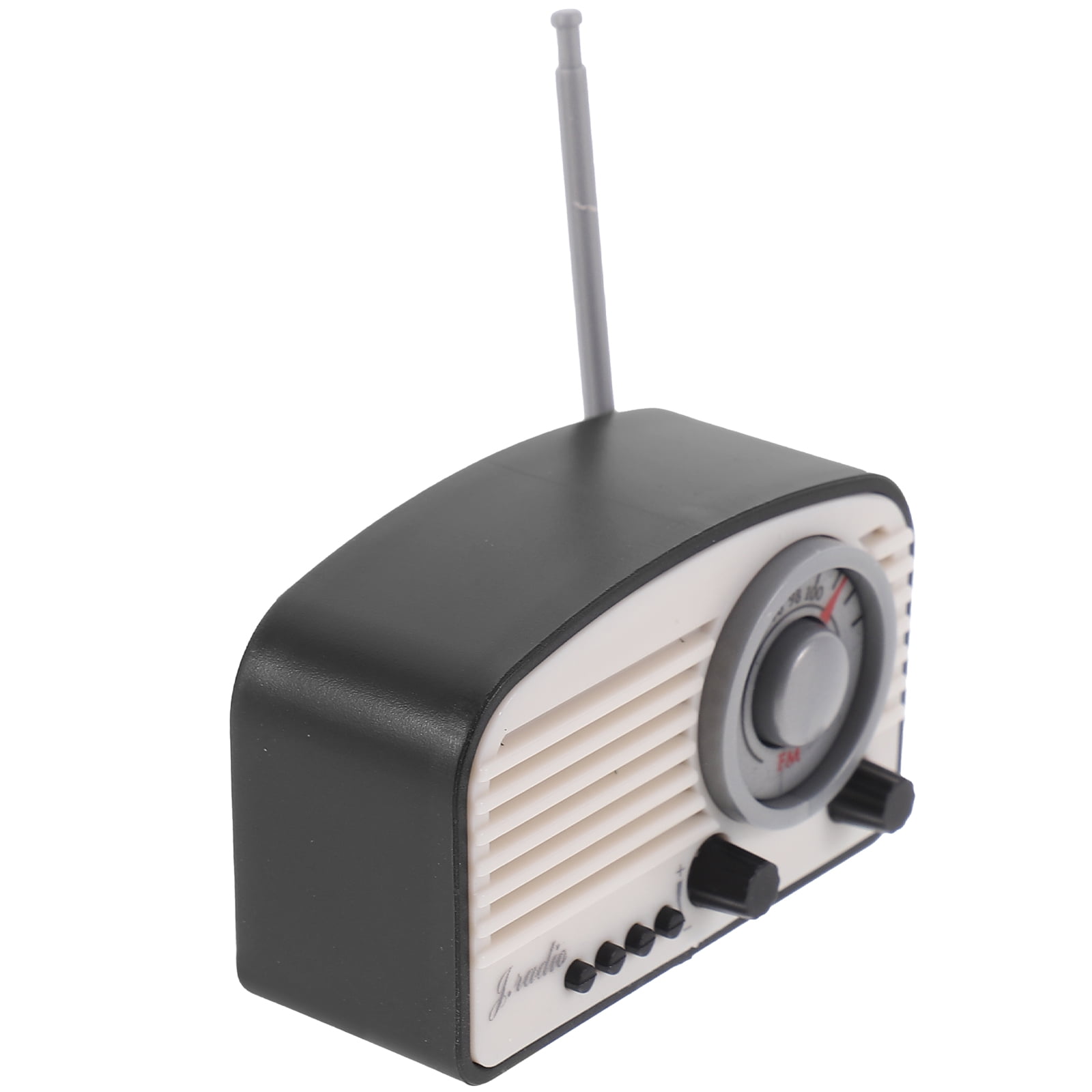 Dollhouse Mini Retro Radio Simulation Model (Black) 1pc Decor Vintage ...