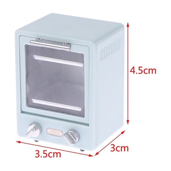 Dollhouse Mini Vertical Oven Microwave Kitchen Baking Dish Model Doll Decor