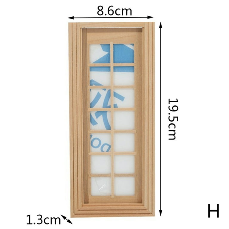 Dollhouse Mini doors and windows can be painted and colored with plain materials Walmart