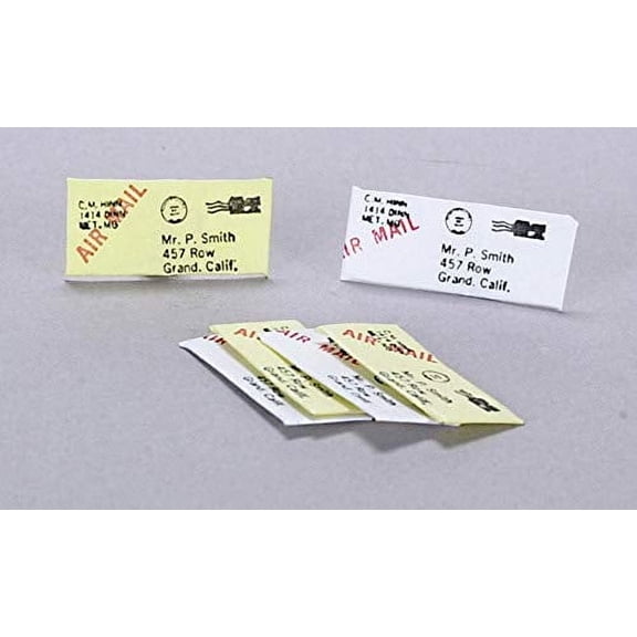 Dollhouse Miniature 1:12 Scale 6 Pc Letters SET #G8122