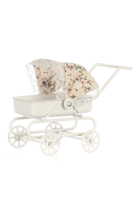Dollhouse Miniature 1:12 Scale Baby Carriage with Tilt TOP #S8523