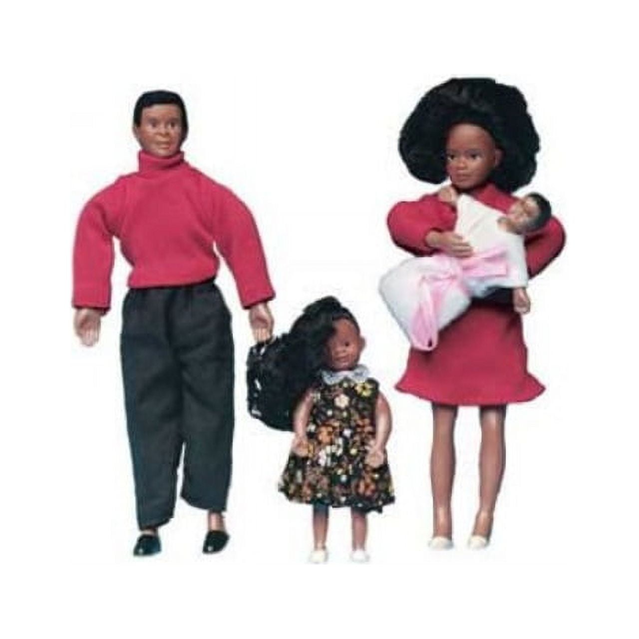 Dollhouse Miniature African American Dollhouse Family