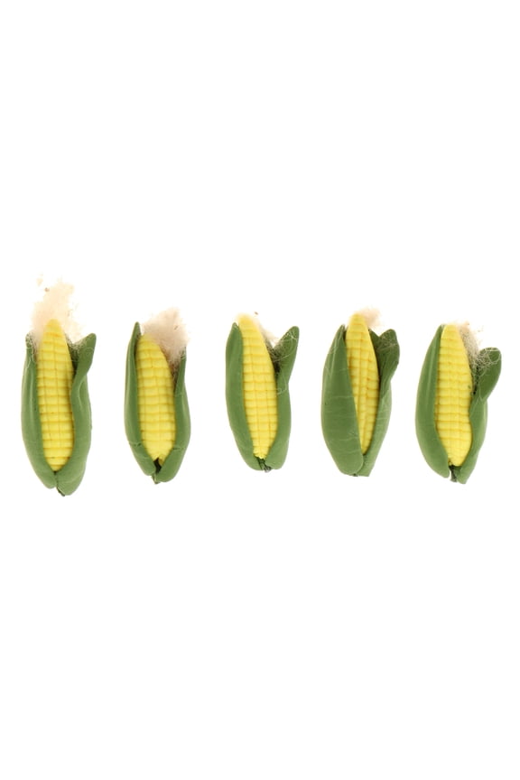 Dollhouse Miniature Corn Vegetable Food Accessories 1/12 Scale 5pcs