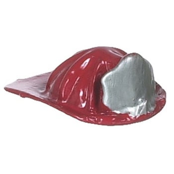 Dollhouse Miniature Fireman's Helmet, Red