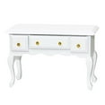 thumbnail image 1 of Dollhouse Miniature Table,1: 12 Scale Dollhouse Furniture Modern Mini Wooden Desk Decor for Living Room Bedroom Family Room Kitchen Balcony Fairy Garden Project Decoration White, 1 of 8